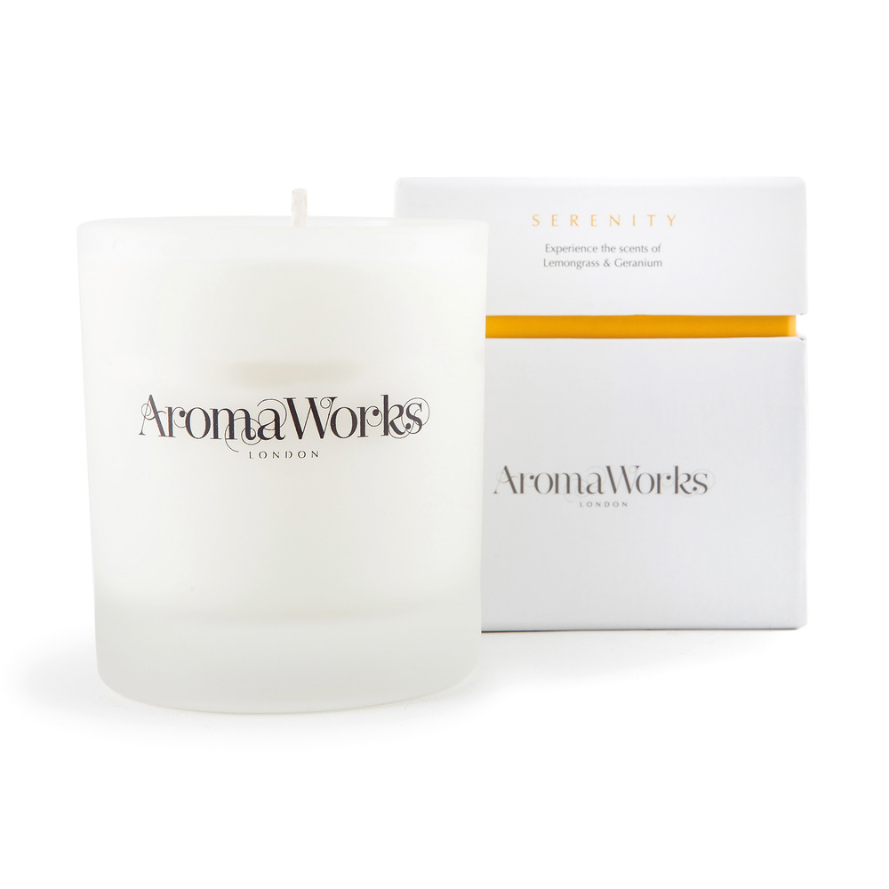 Serenity Candle Medium by Aromaworks for Unisex - 7.76 oz Candle